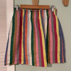Rainbow J. Crew Skirt